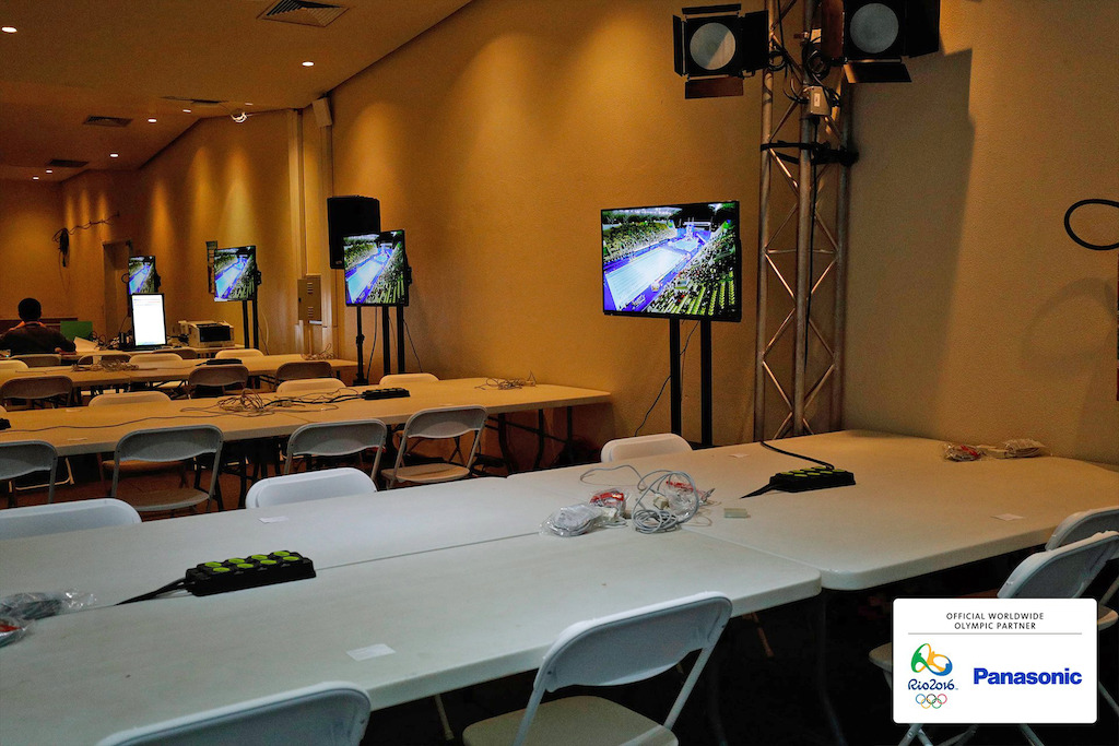 Panasonic @ JJOO Rio 2016 Equipo Video en Sala Prensa