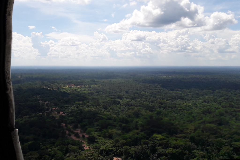 Aerial view of the area (Likati health zone) where the May 2017 Ebola outbreak occurred (Northeast DRC). Photographer: MSF Staff
