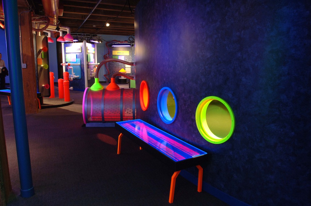 Blue Man Group - Making Waves exhibit (Courtesy of Boston Children's Museum)