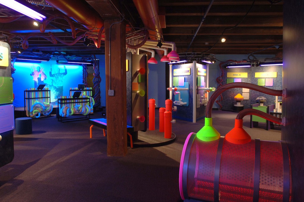Blue Man Group - Making Waves exhibit (Photo credit: Boston Children's Museum)