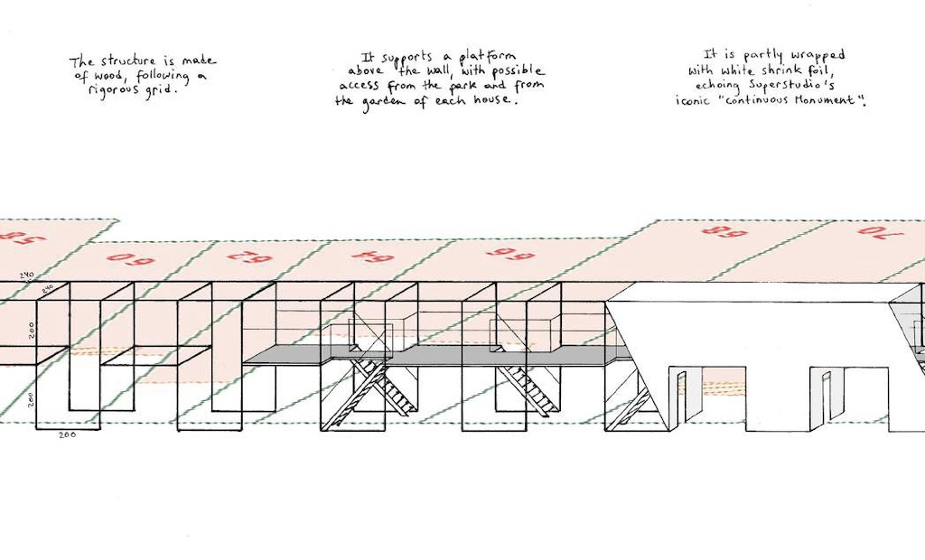 Planschetsen van Adrien Tirtiaux voor Boven de Muur - Tracing The Future