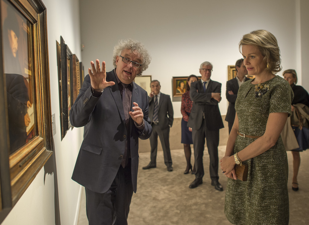 500 jaar Utopia - Bezoek van koningin Mathilde aan expo 'Op zoek naar Utopia' © Rudi Van Beek