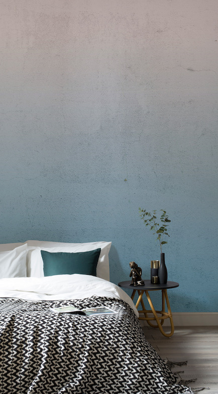 Ocean Mist Blue Ombre Wall Mural