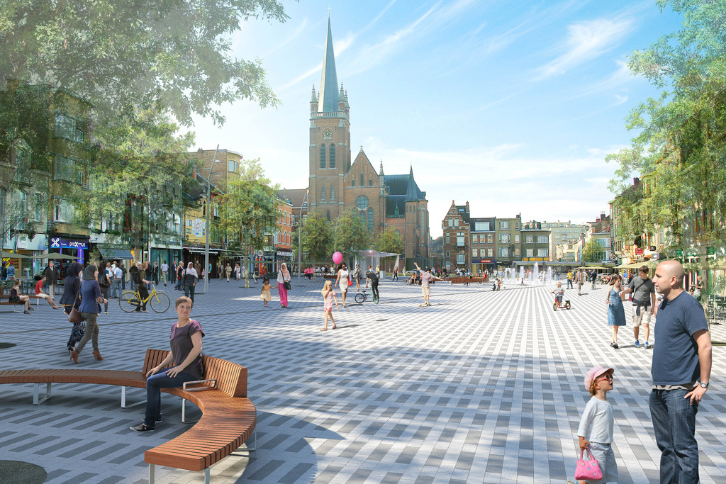 Simulatie Koningin Astridplein - ©Sum Projects