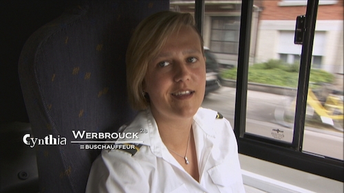 De werkende mens - Aflevering 2 : Vrouwen op de rand van ... - Buschauffeur Cynthia Werbrouck - (c) VRT