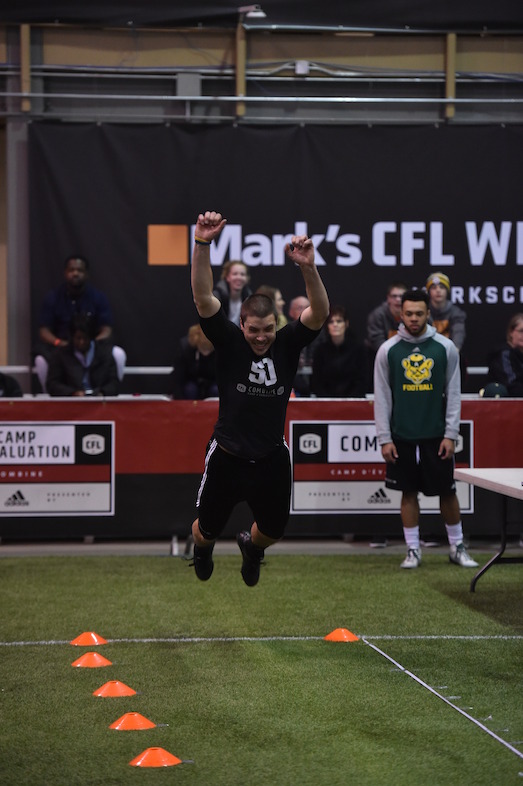 Alex Morrison at the Western Regional Combine presented by adidas. Photo credit: Matt Smith/CFL