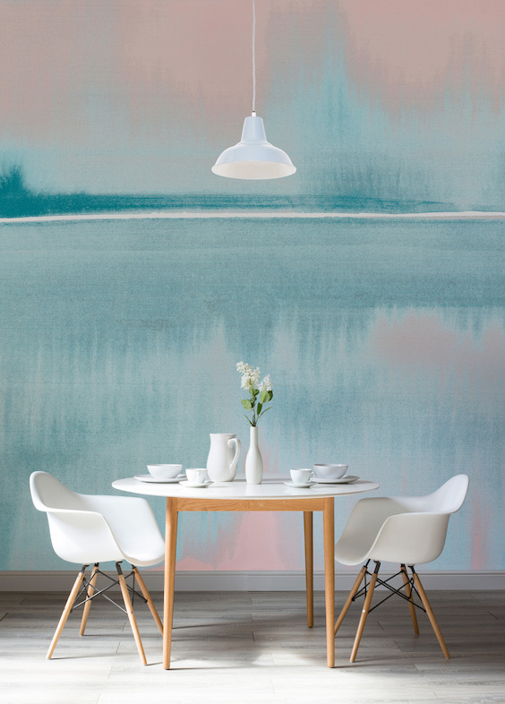 Still Lake Coral and Blue - Lifestyle