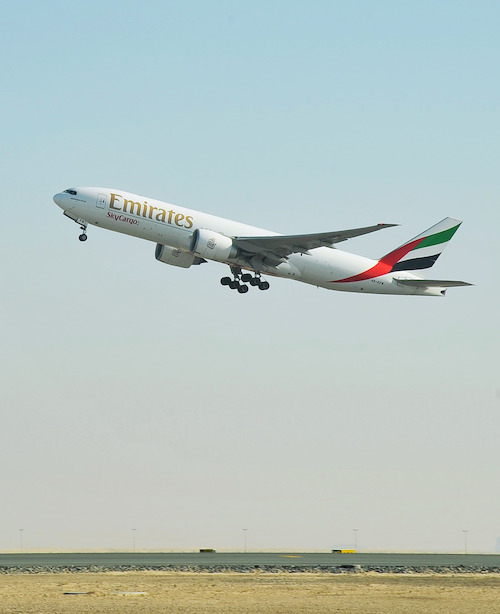 EK9708 takes off from DWC heading to Ouagadougou in Burkina Faso.