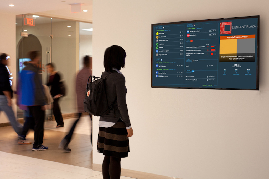 TransitScreen en L'Enfant Plaza