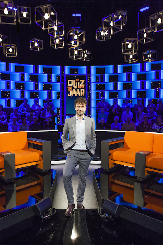 Thomas Vanderveken in De quiz van het jaar.<br/>(c) VRT