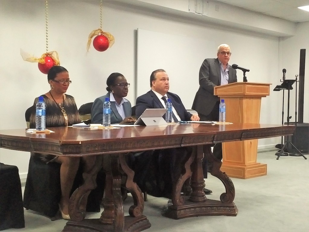 Opening remarks at the ceremony were delivered by Mrs. Wendy Francette-Williams, CEO of the Maurice Bishop International Airport, Grenada; Hon. Clarice Modeste-Curwen, Grenada’s Minister of Tourism & Civil Aviation; Mr. Domenic Proscia, Vice President of Training, Vaughn College of Aeronautic Engineering, Aviation and Technology; and Mr. Mike St. Laurent, Airport Strategy and Marketing.