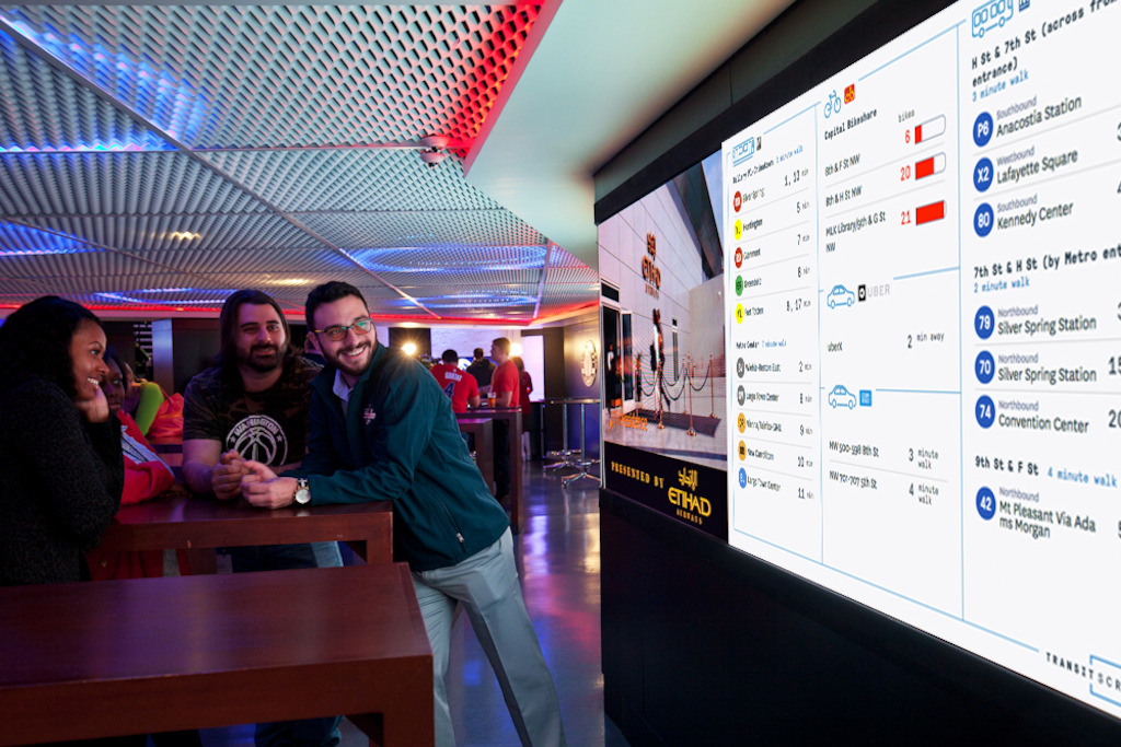 TransitScreen en Verizon Center