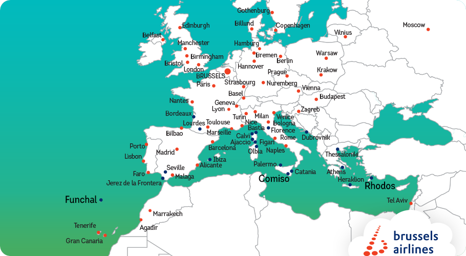 ‘Network update’: de nouvelles destinations et plus de vols vers le soleil