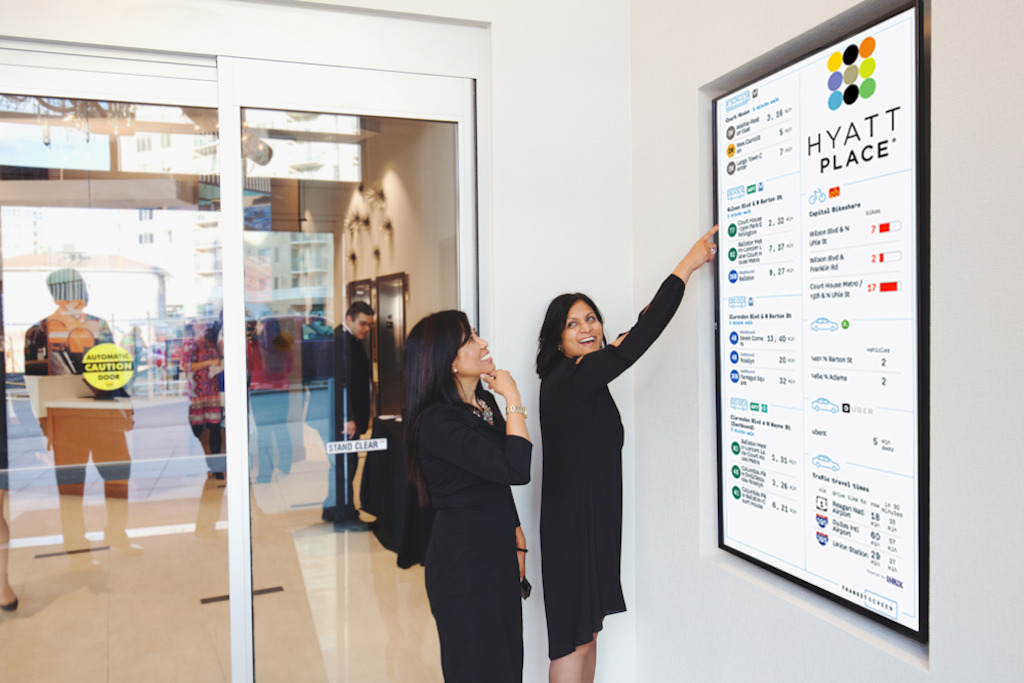 TransitScreen en Hyatt Hotels