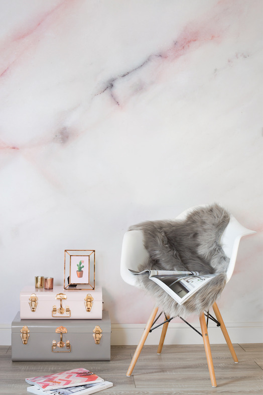 Soft Pastel Pink Marble