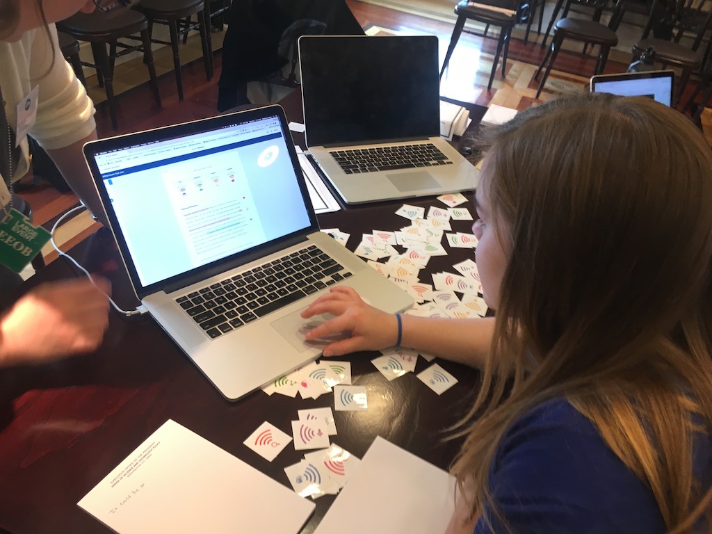 At the White House this week, education and legislative leaders met with students at the Innovative Assessment Tech Jam. Here a student uses Turnitin Revision Assistant, one of the featured products at the event. Revision Assistant evaluates students’ writing and gives immediate, actionable feedback they can instantly put to use.