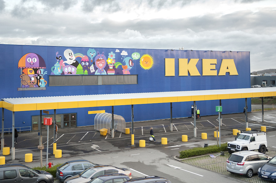 Krachtig statement IKEA: street artist mag gebouw gebruiken als canvas