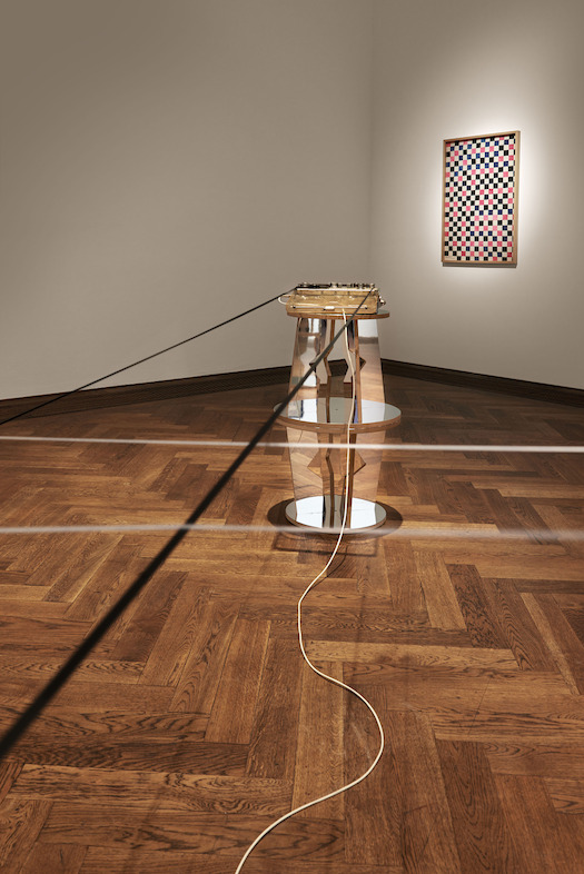 Tshela tendu & Vincent Meessen, Patterns for Re(cognition). Installation view Kunsthalle Basel 2015 Photo © Philipp Hänger