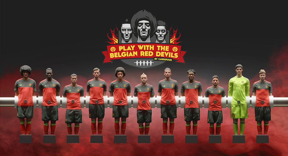 Carrefour joue avec les Diables Rouges