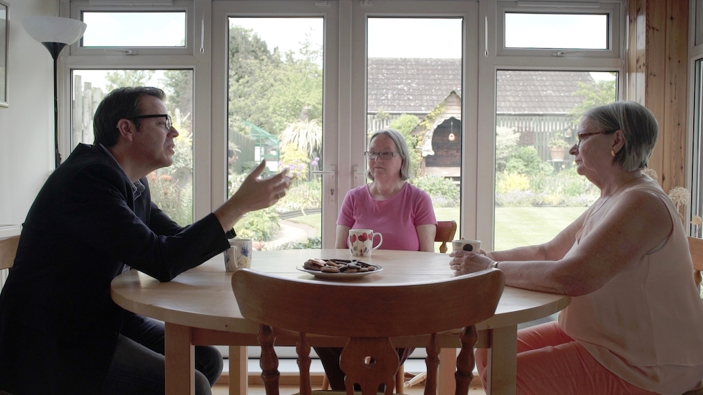 Hans Van Dyck en <br/>Janet en Gerry Tinbergen - (c) VRT