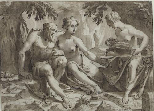 Lot en zijn dochters (Karel van Mander)