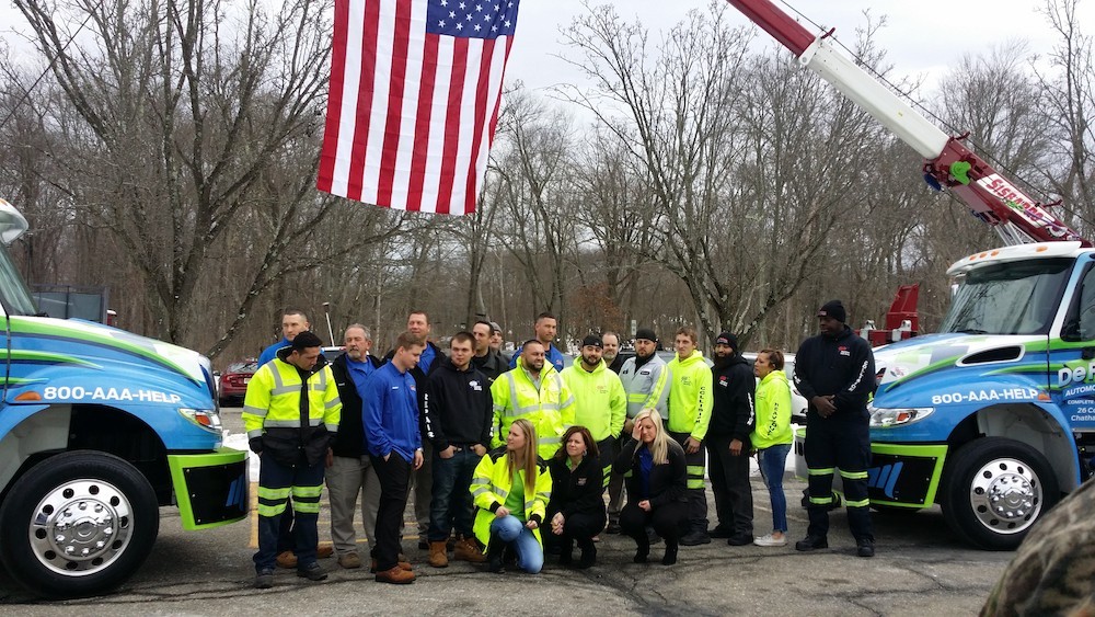 UPDATED WITH EVENT PHOTOS: Chatham company DeFalco’s Instant Towing using tow trucks to raise awareness and funds for lung cancer research