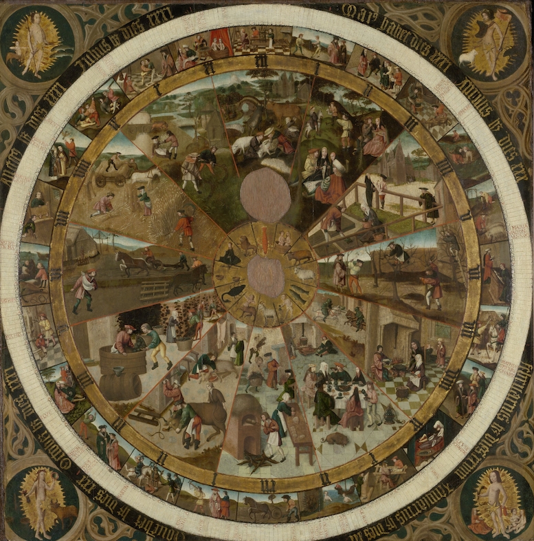 Cadran horaire et calendrier, Pays-Bas Méridionaux, c. 1500 © Lukas - Art in Flanders, foto Dominique Provost