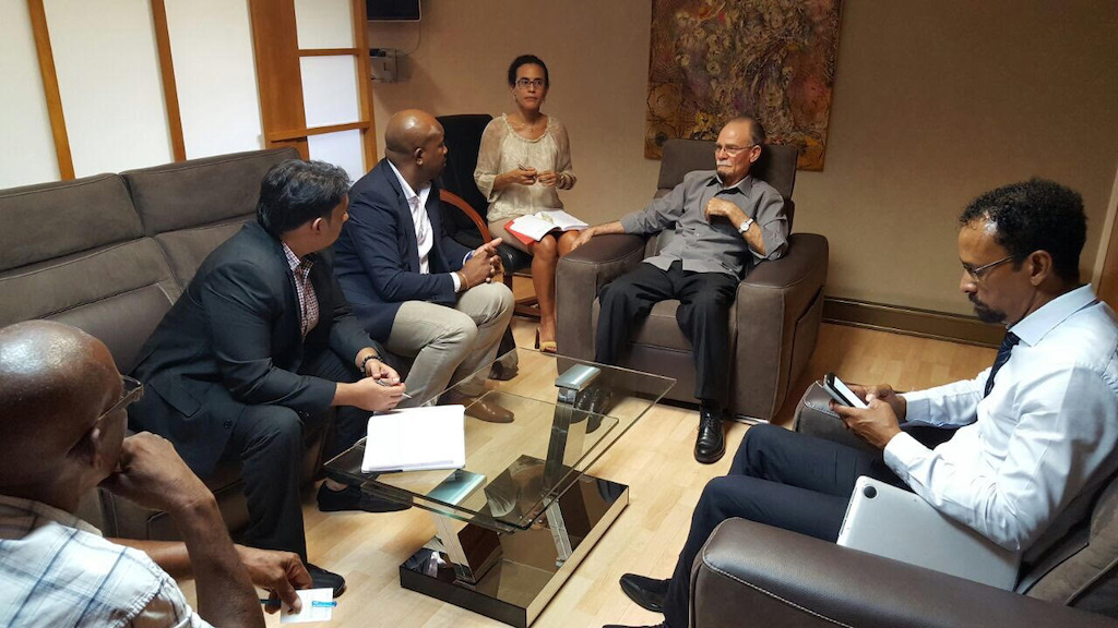 OECS Trade Mission meets with President Marie-Jeanne, President of the Territorial Authority of Martinique.