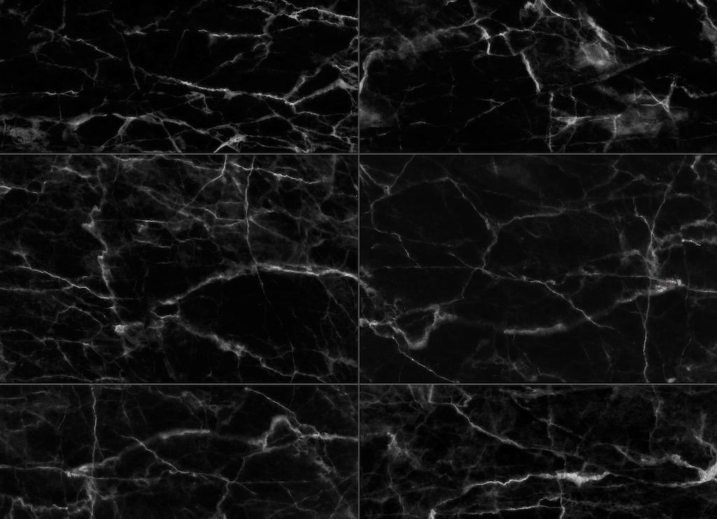 Nero | Black Marble Tile Vinyl Flooring