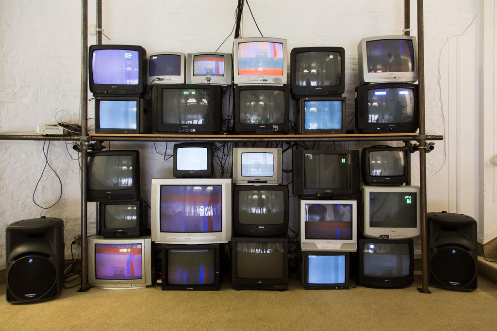 Expo: The Future = Beurssc50uwburg, met werk van Floris Vanhoof - foto: Bram Tack