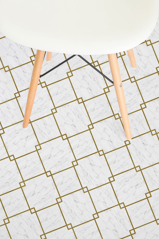 Fitzgerald | <br/>Diamond Tile Marble Vinyl Flooring