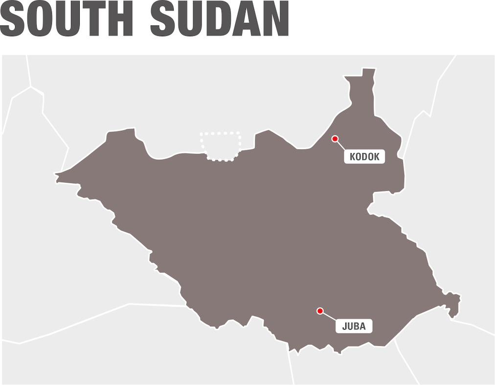 Map South Sudan