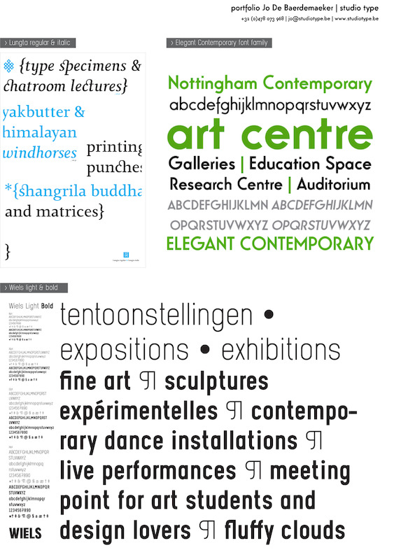 portfolio Jo De Baerdemaeker - studio type 1