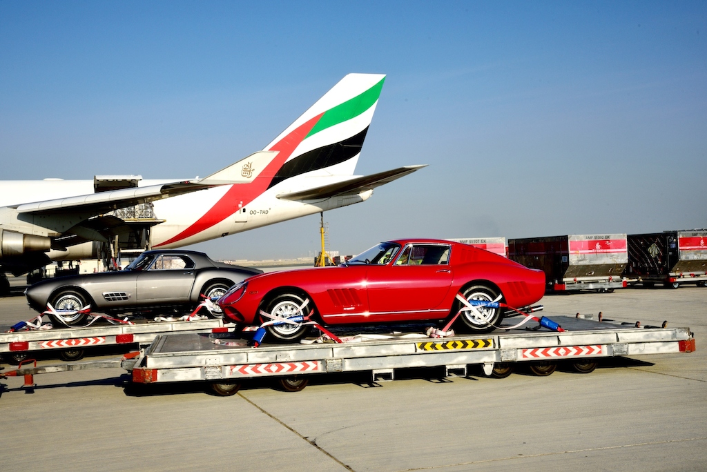 Emirates SkyCargo transports Classic Ferraris for Gulf Concours
