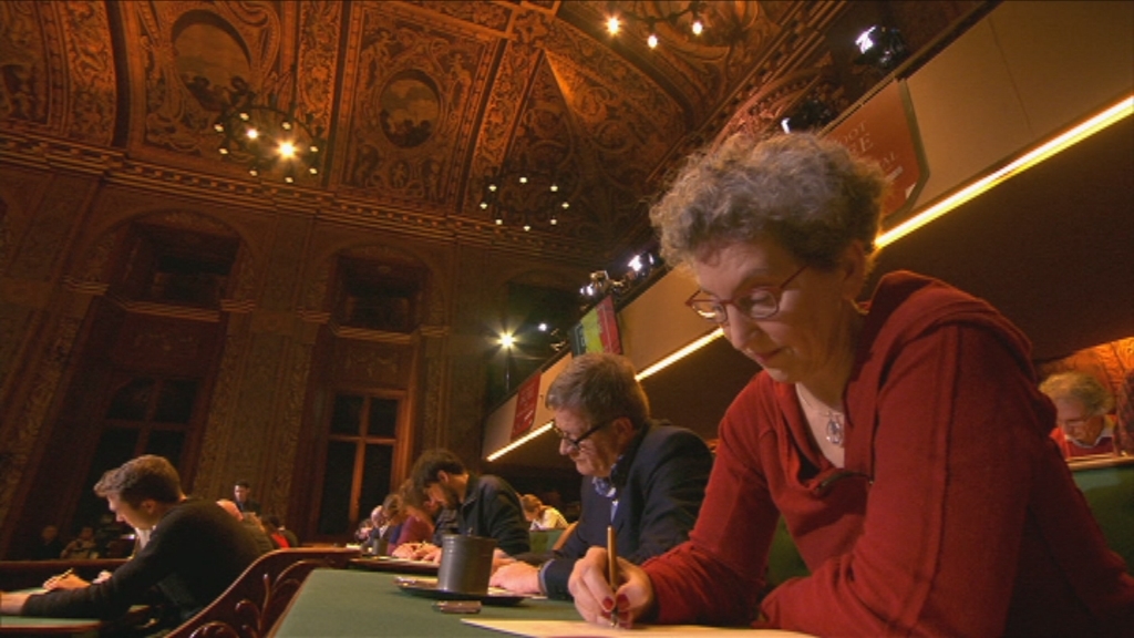 Het Groot Dictee - Kristien Bonneure - (c) Men at Work / VRT