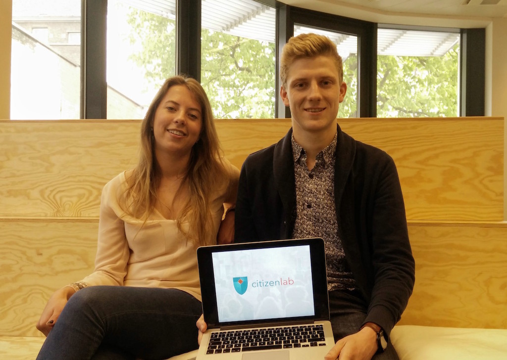Founders Aline Muylaert en Wietse Van Ransbeeck