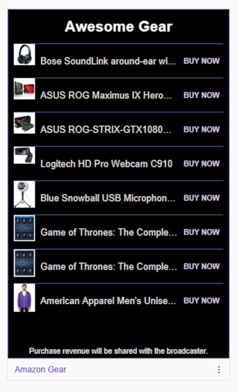 Gear on Amazon 2