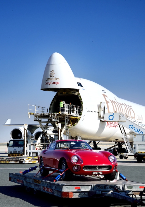 Emirates SkyCargo transports Classic Ferraris for Gulf Concours