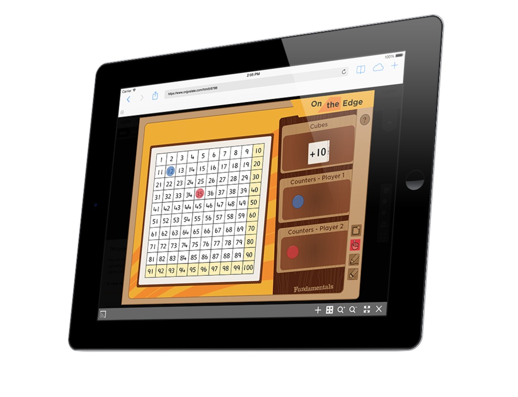 SlateCast feature broadcasts games to individual students, work groups or to one classroom device