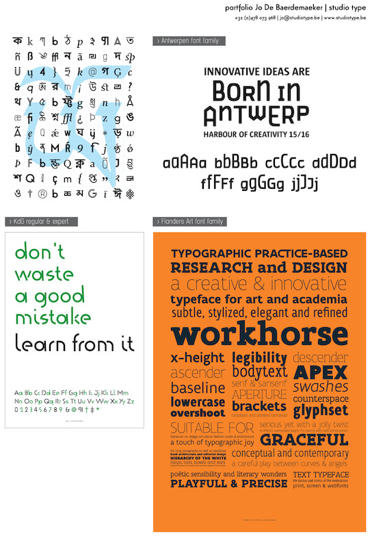 portfolio Jo De Baerdemaeker - studio type 2