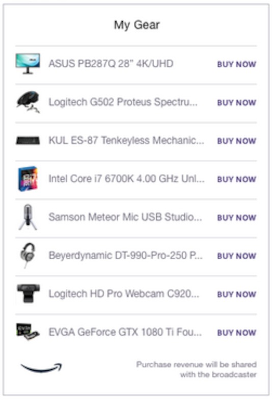 Gear on Amazon