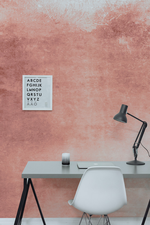 Red Grunge Watercolour Paint Wallpaper Mural