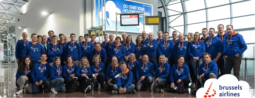 Brussels Airlines employees and Belgian CEO’s take off to Africa to cycle for charity
