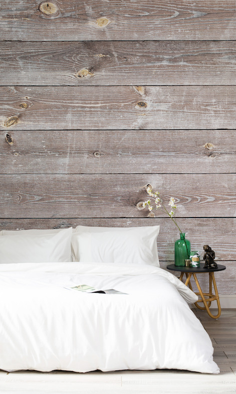 Coastal Weathered Wood Wall Mural