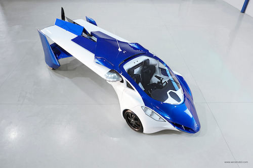 AeroMobil 3.0 car configuration view from above