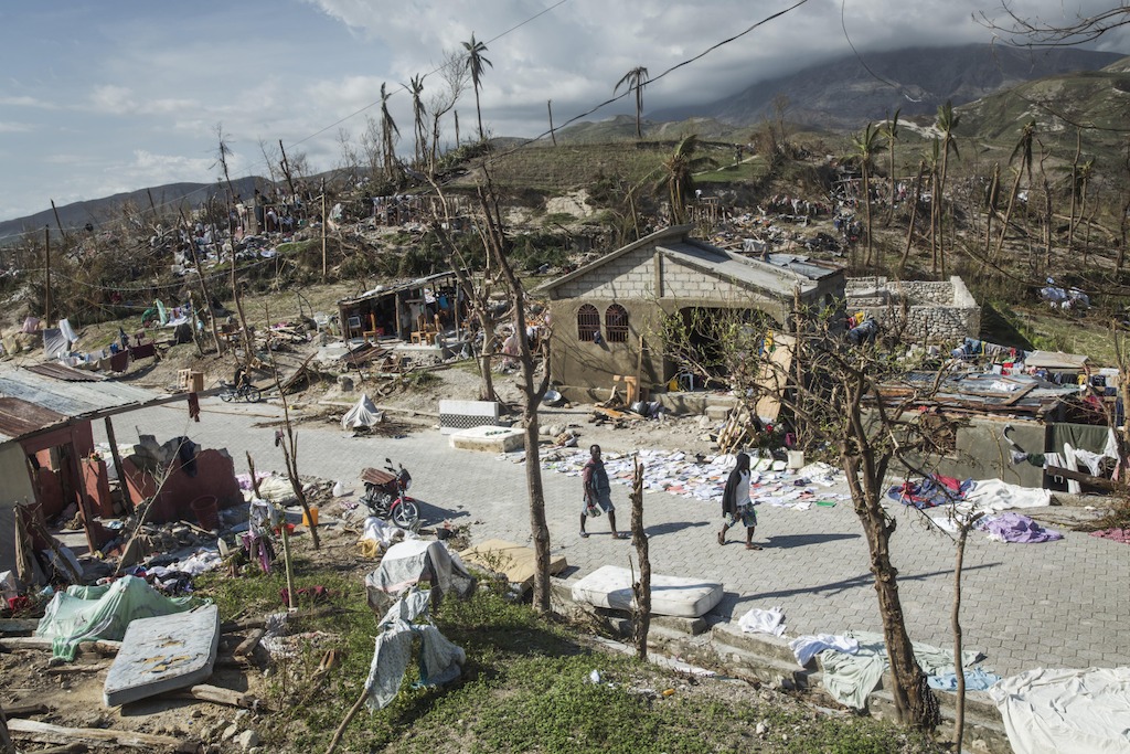 Roche-a-Bateau suffered widespread destruction with many homes destroyed, in southwestern Haiti. Hurricane Matthew tore through the Caribbean on October 4 and devastated large parts of the island. Photographer: Andrew McConnell/Panos Pictures