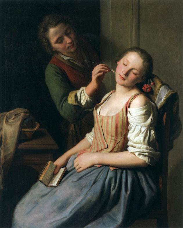 David Weber-Krebs - The Guardians of Sleep - 15>16/12 © Pietro Antonio Rotari, 'Sleeping Girl with Her Beau' (1750-55), oil on canvas, 106 x 84 cm. Alte Pinakothek, Munich