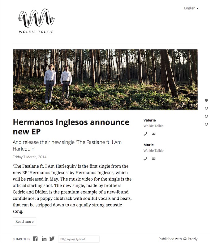 album press release template